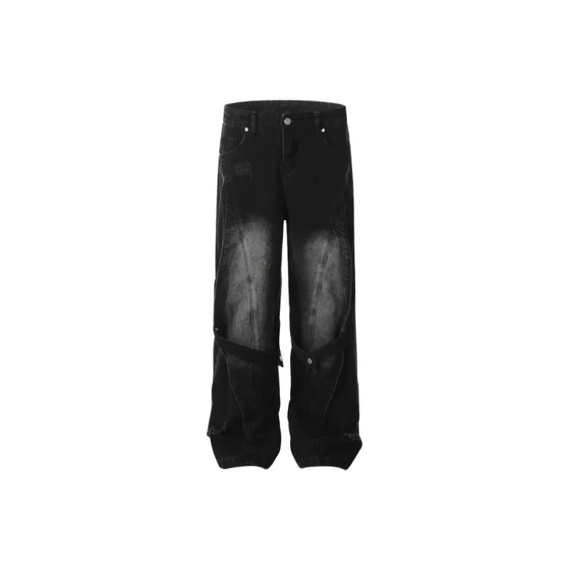 Retro Heavy Industry Washed Jeans-4