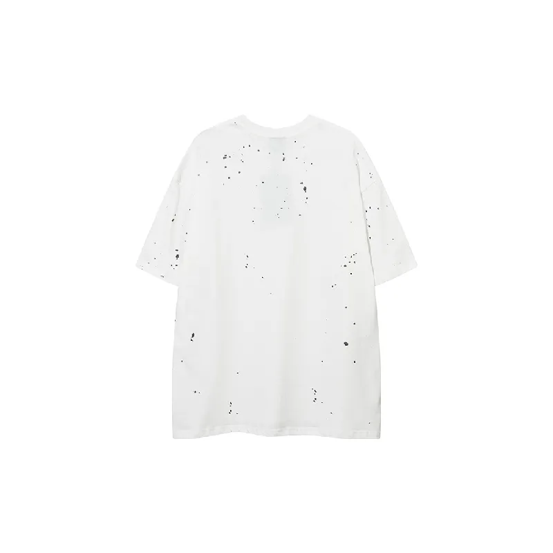 Casual Letter 100% Cotton T Shirt-3