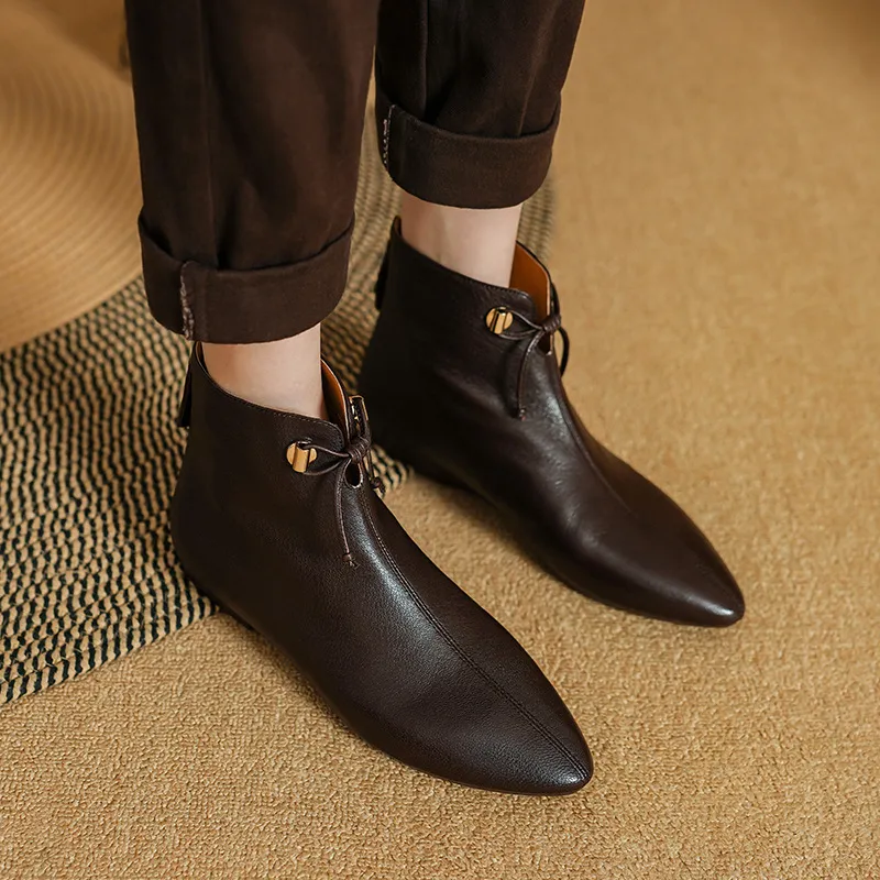 Bow Fashionable Ankle Boots-7