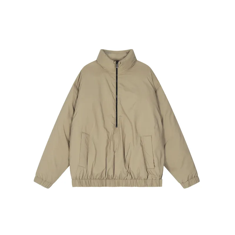 Retro Zipper Quilted Jacket-0