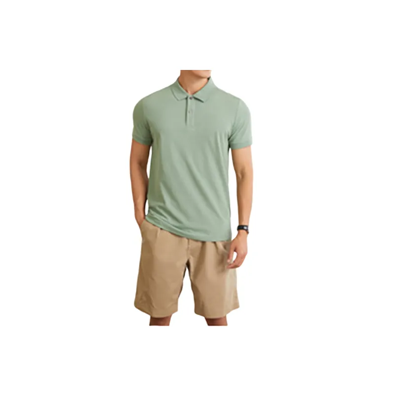 Casual Fashionable Cotton Blended Fabric Polo Man-11