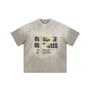 Fashionable Washed Cotton T Shirt