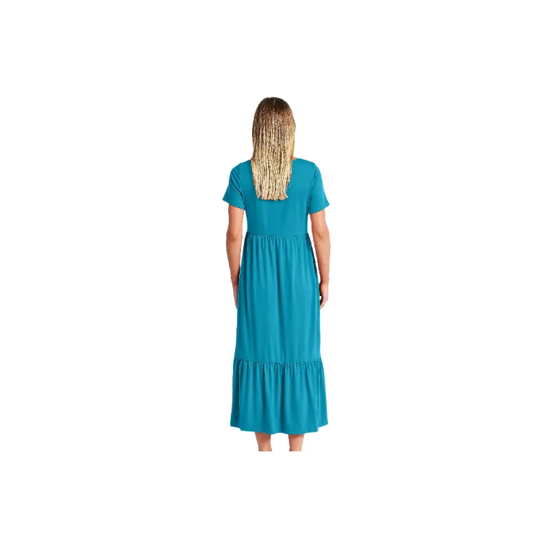 Casual Plain Cotton Dress Women-9