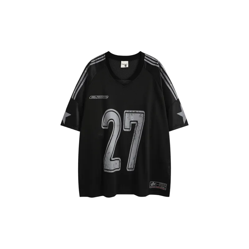 Casual Street Stitching Half Sleeved T Shirt-0