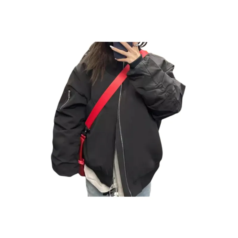 Retro Loose Baseball Jersey Women-1