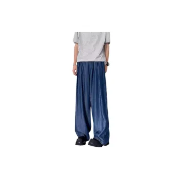 Retro Drape Printed Jeans