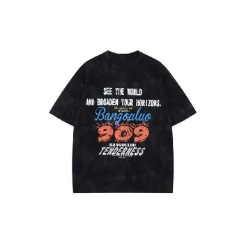 Simple Loose Cotton Blended Fabric T Shirt