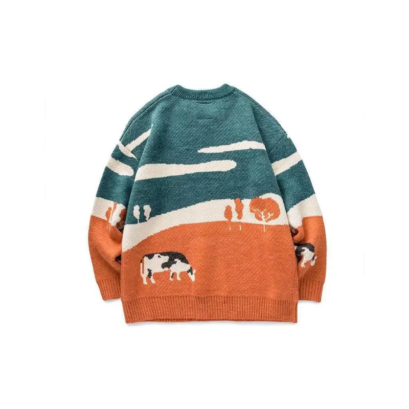 Retro Loose Sweater-3