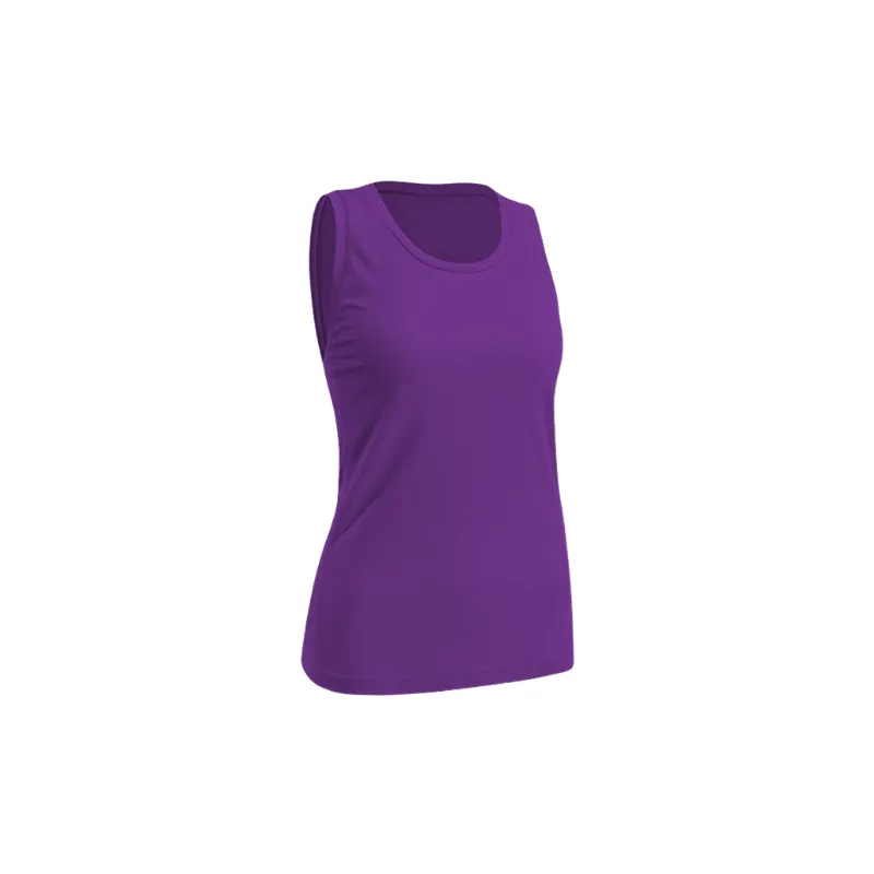 Sporty Loose Polyester Vest Women-4