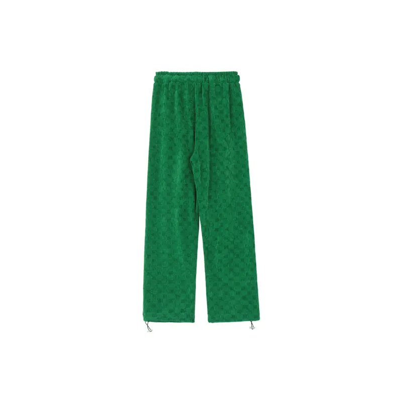 Woven Drawstring Decorative Ankle Pants-8