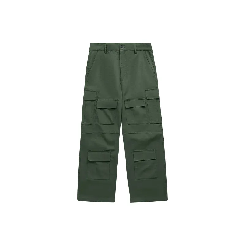 Fashion Loose Polyester Cargo Pants-0