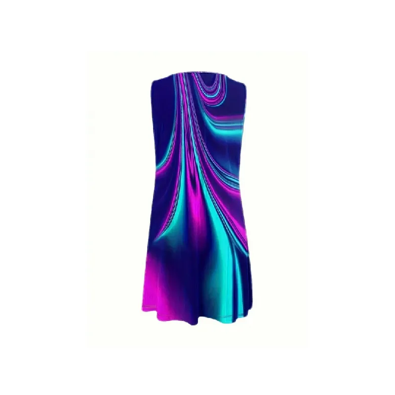 Fashionable Casual Polyester Dress Women-1