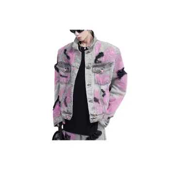 Retro Graffiti Denim Jacket
