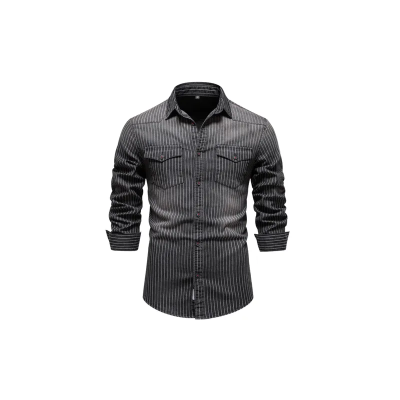 Distress Striped Shirt-4