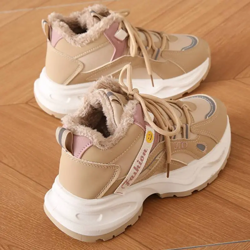 Casual Plain Chunky Sneakers-14