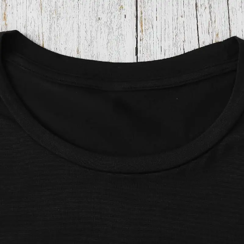 Casual Print Milk Fiber T Shirt-2