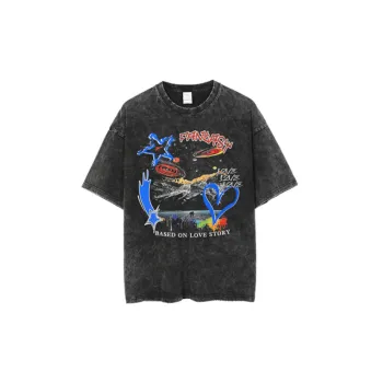 Printed Lose Hip Hop T shirt