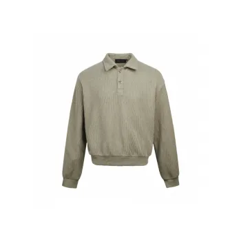 Trendy Long Sleeve Loose Polo