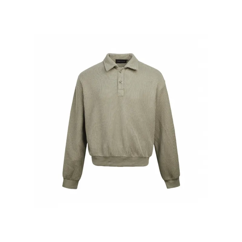 Trendy Long Sleeve Loose Polo-4