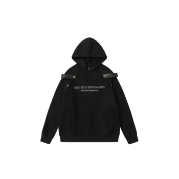 Shoulder Adjustable Decoration Hooded Sweat