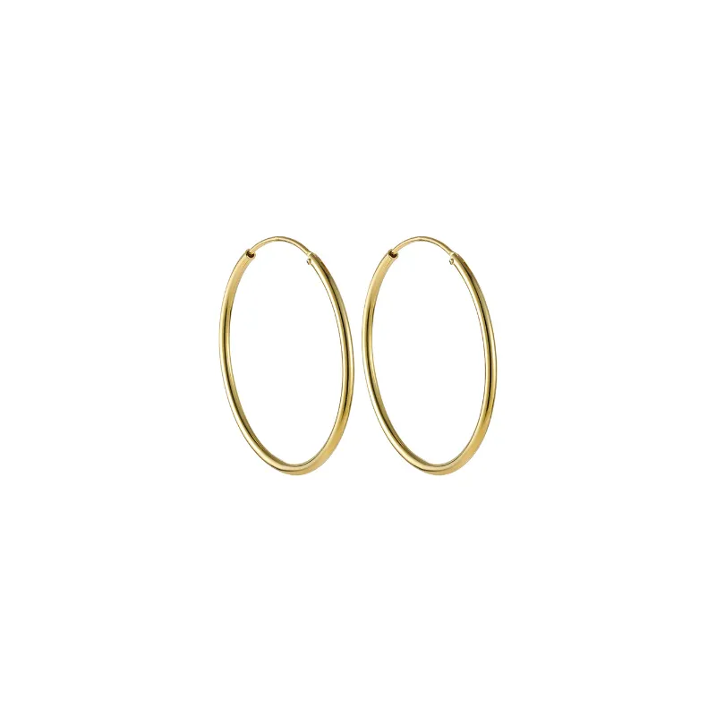 Simple Plain Ear Stud Women-0