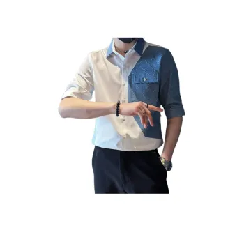 Spliced Trendy Shirt
