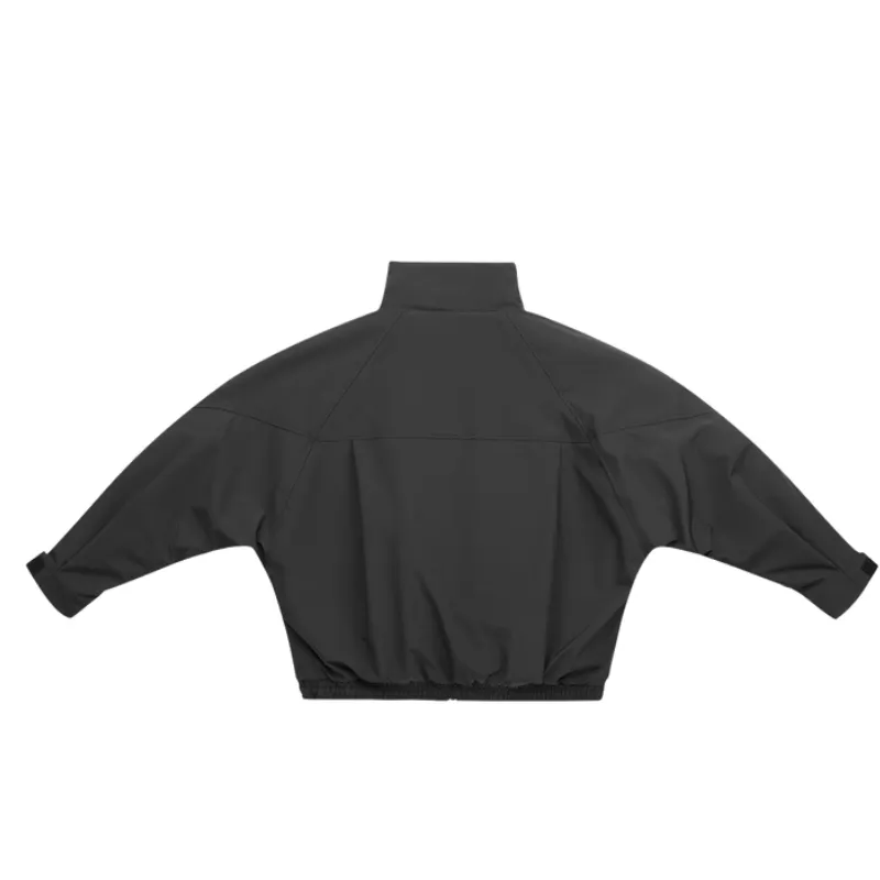 Fashionable Loose Blended Synthetic Fabrics Quilted Jacket-3