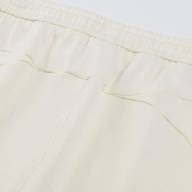 Simple Plain Cotton Casual Shorts-5