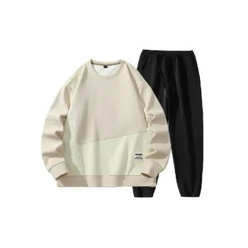 Fashionable Loose  Cotton Sweatshirt Set