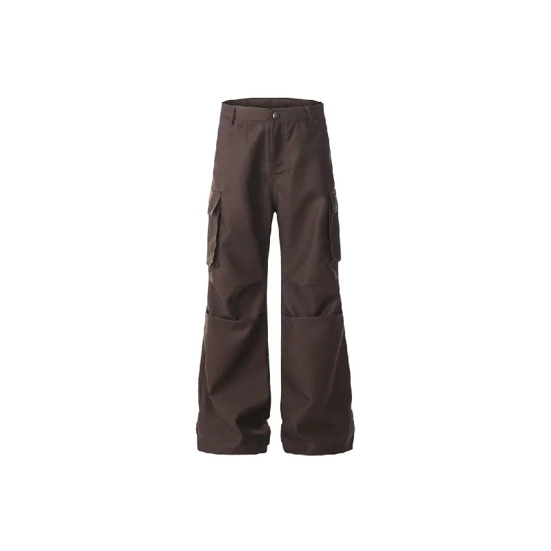 Trendy Loose Blended Synthetic Fabrics Casual Pants-0