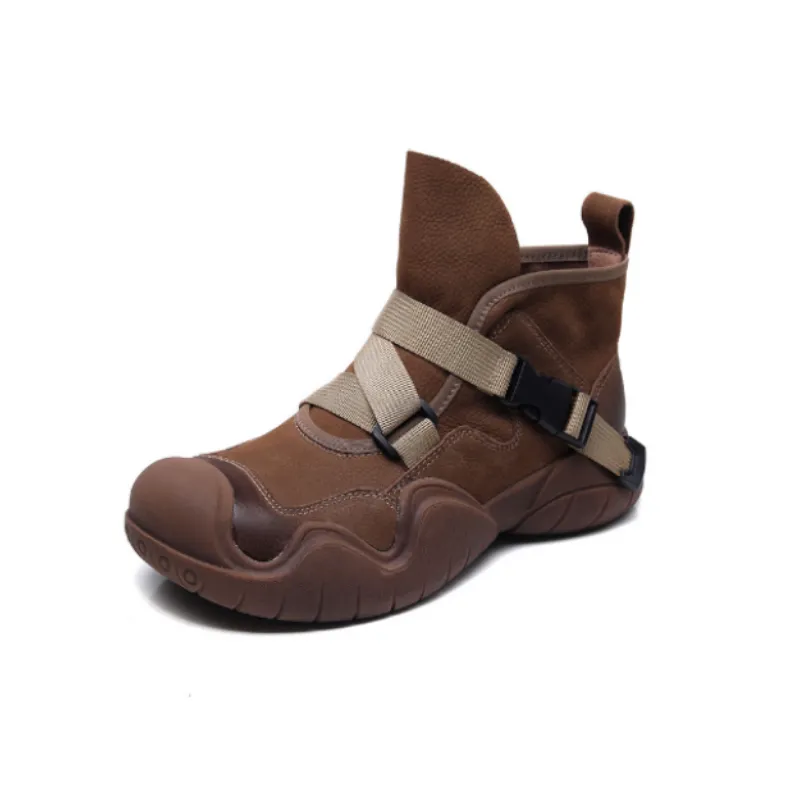 Retro Simple Outdoor Boots-0