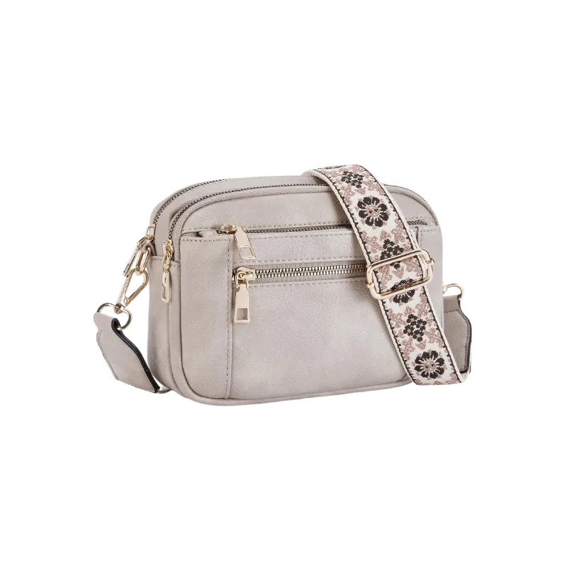 Fashionable Zipper Crossbody Bag Women-7