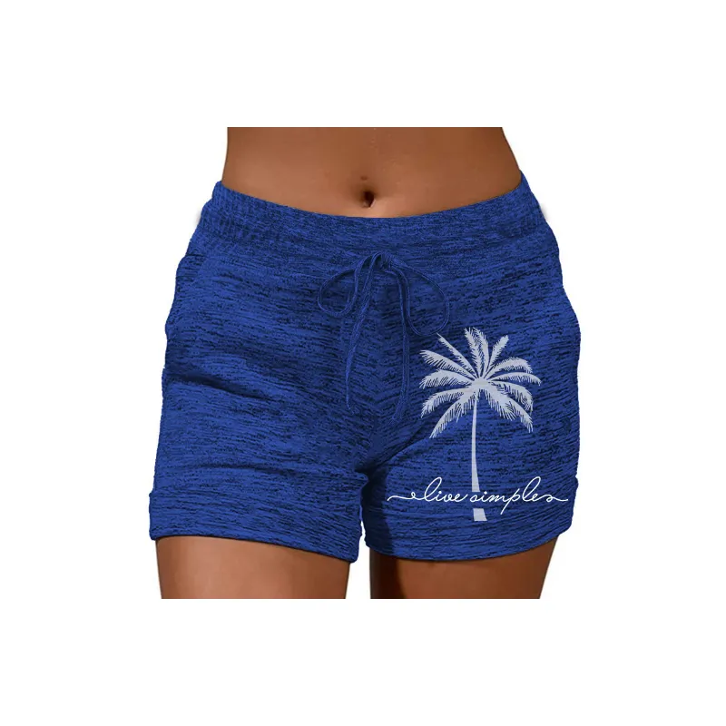 Sporty Breathable Polyester Casual Shorts Women-2