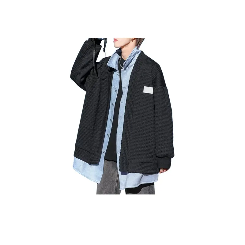 Large Size Splicing Jacket-2