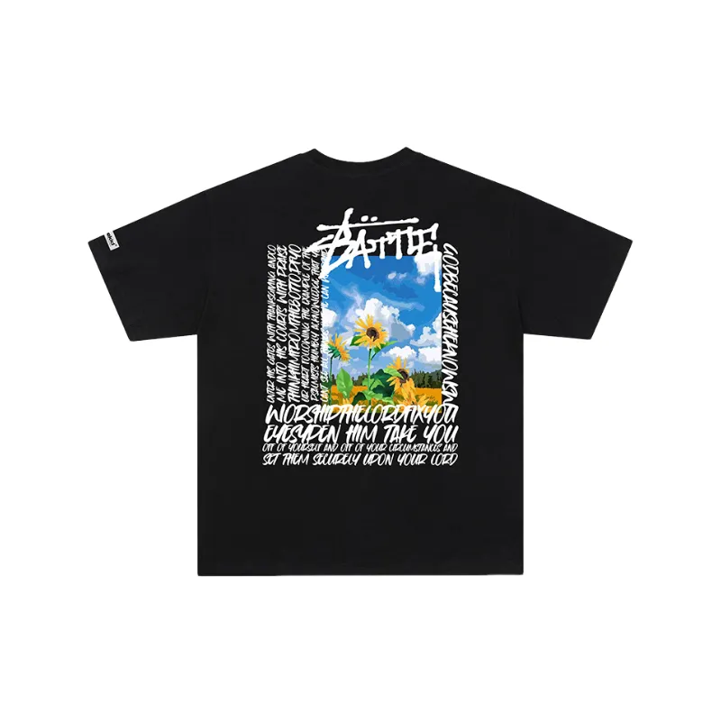 Fashionable Loose 100% Cotton T Shirt-7