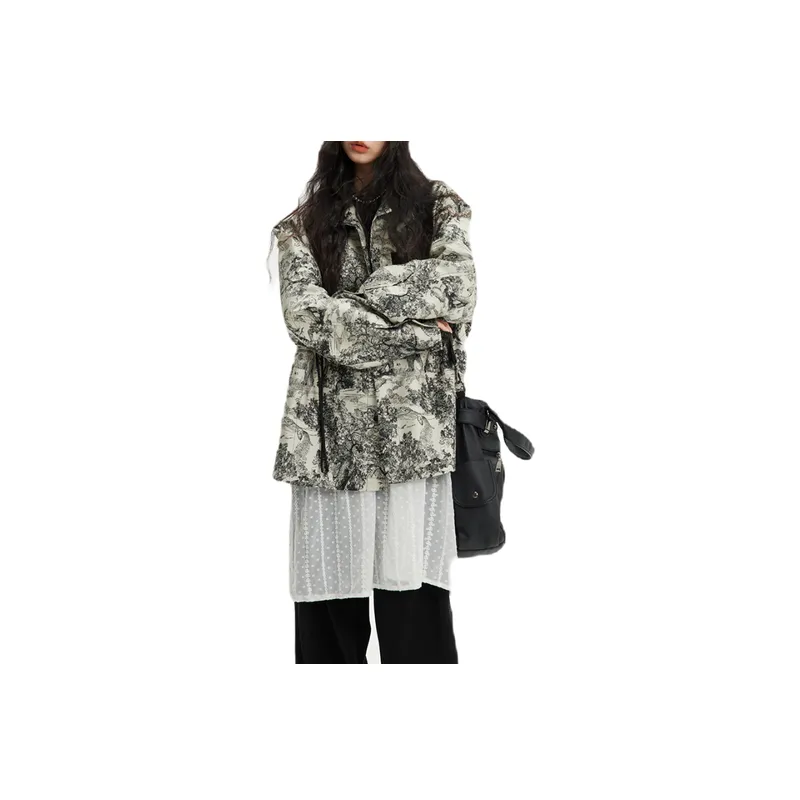 Zoo Drawstring Decorative Laps Jacket-2