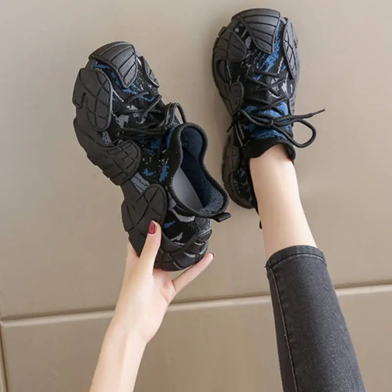 Sporty Breathable Chunky Sneakers-2