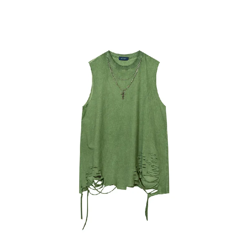 Retro Casual Cotton Blended Fabric Vest Unisex-2