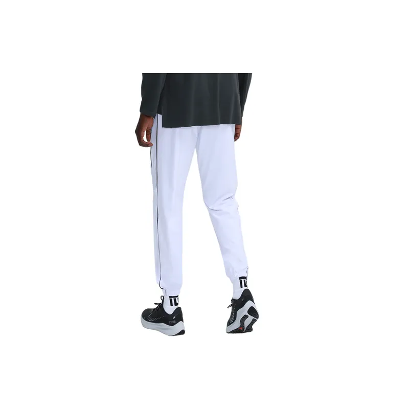 Sporty Breathable Cotton Blended Fabric Casual Pants-3