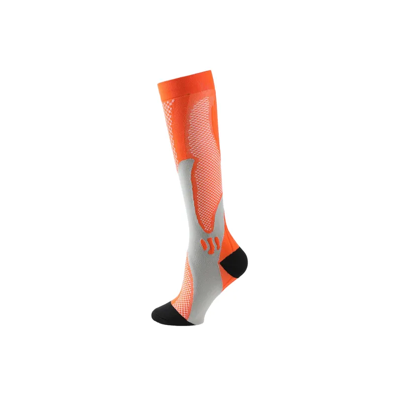 Sporty Simple Nylon Yarn Mid Calf Sock-4