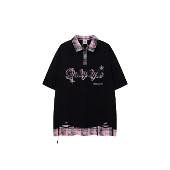 Simple Ripped Cotton T Shirt Unisex