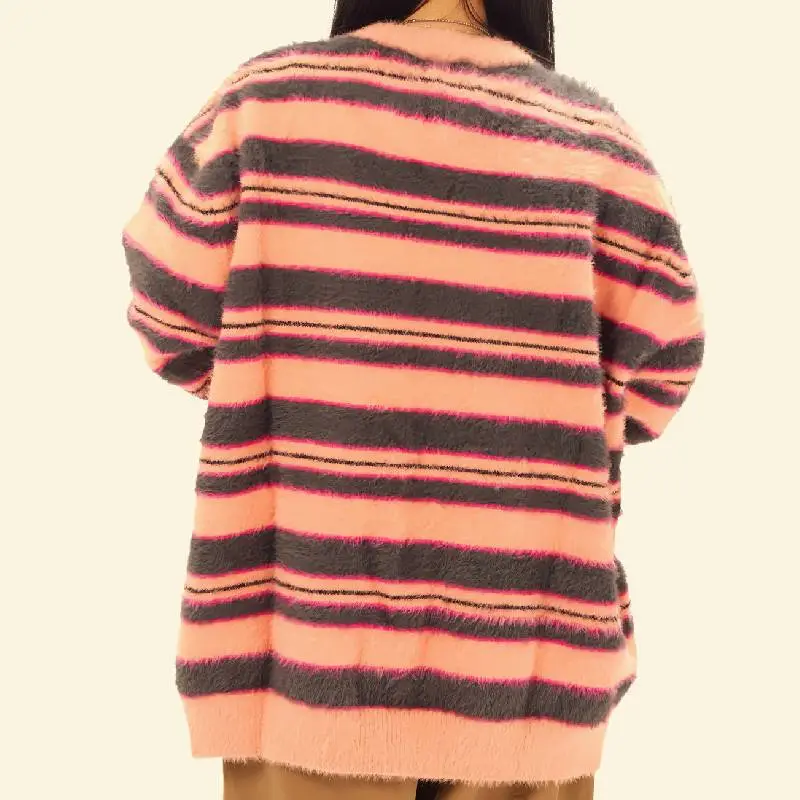 Loose Retro Cotton Blended Fabric Sweater-2