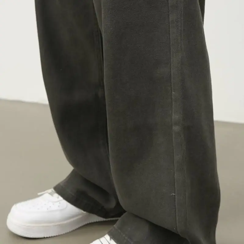 Retro Plain Jeans-6