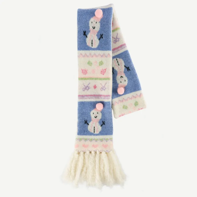 Simple Warm Knit Scarf-1