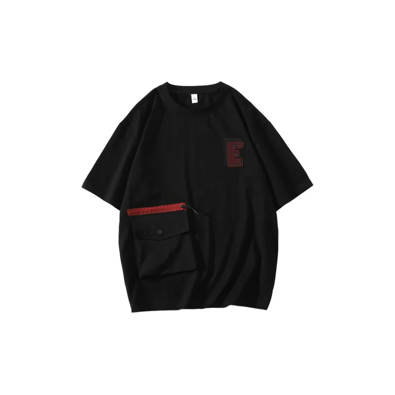 Retro Casual Multi Pocket T Shirt