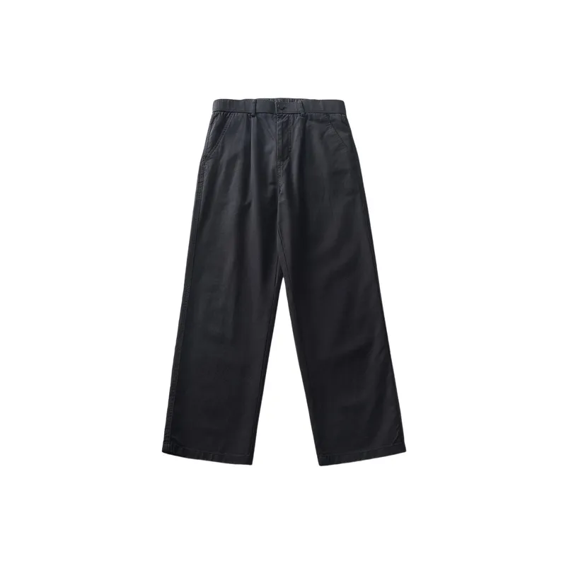 Simple Breathable Cotton Blended Fabric Casual Pants-4