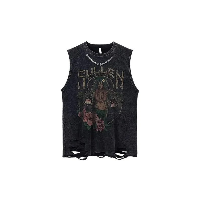 Trendy Hip Hop High Street Vest-0
