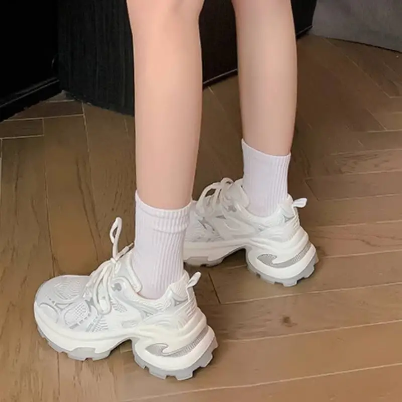 Sporty Breathable Chunky Sneakers-2