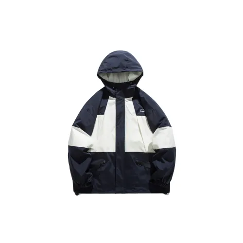 Contrast Color Stitching Outdoor Functional Russo Retro Detachable Hat Jacket