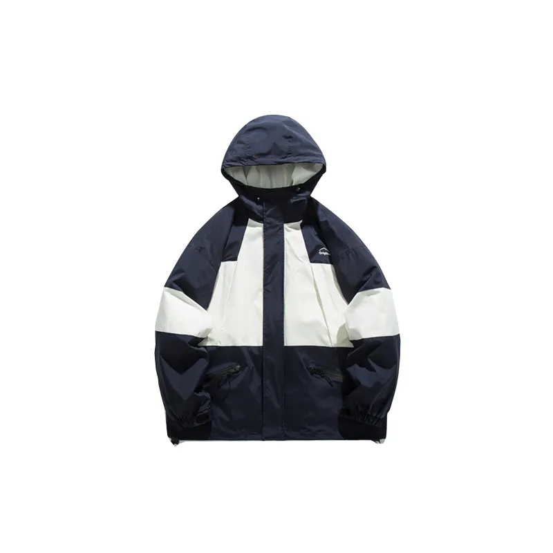 Contrast Color Stitching Outdoor Functional Russo Retro Detachable Hat Jacket-0